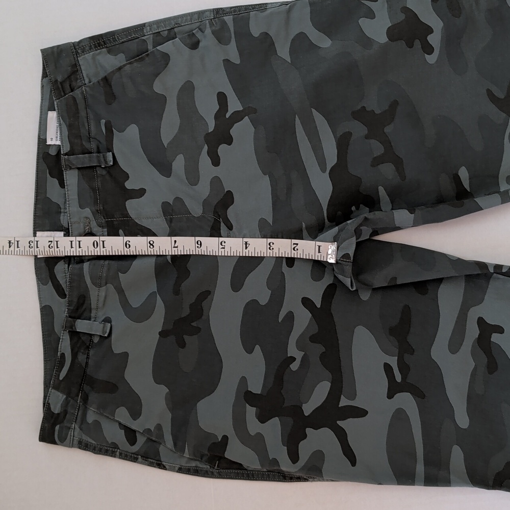 Gap "Gap for Good" Girlfriend Khaki Camouflage Pants 10 Green Pockets - Picture 14 of 15
